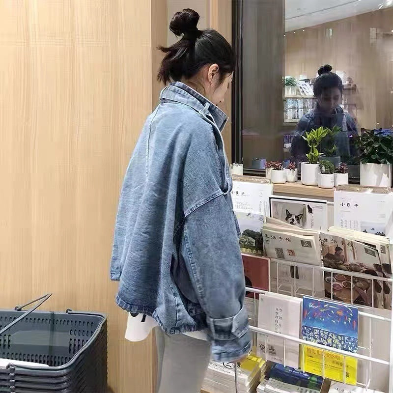 Winter New Large Fat Denim Coat