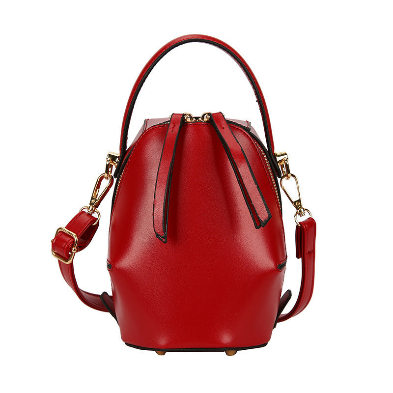 Trendy One-shoulder Messenger Goose Egg Personalized Portable Bucket Bag