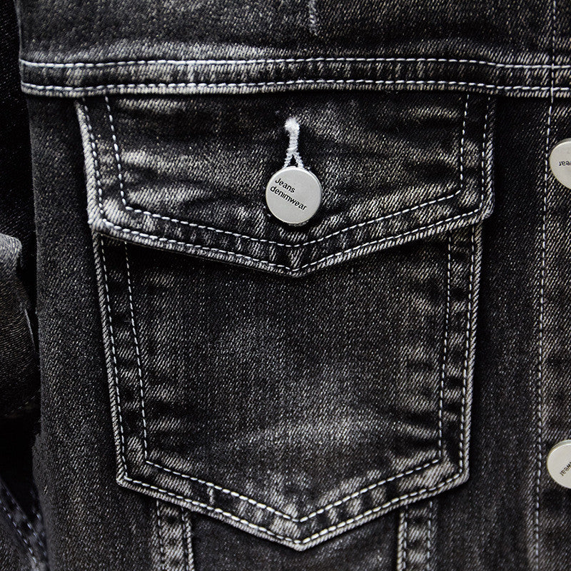 Casual Denim Long-sleeved Jacket Business Men&
