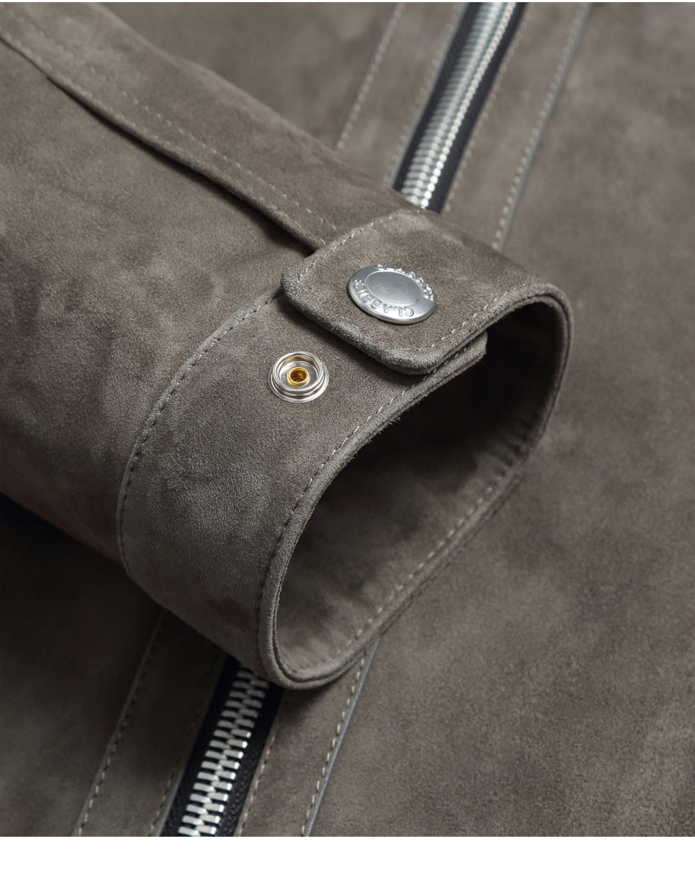 Sheepskin Light Luxury Genuine Leather Lambskin Suede Lapel Jacket