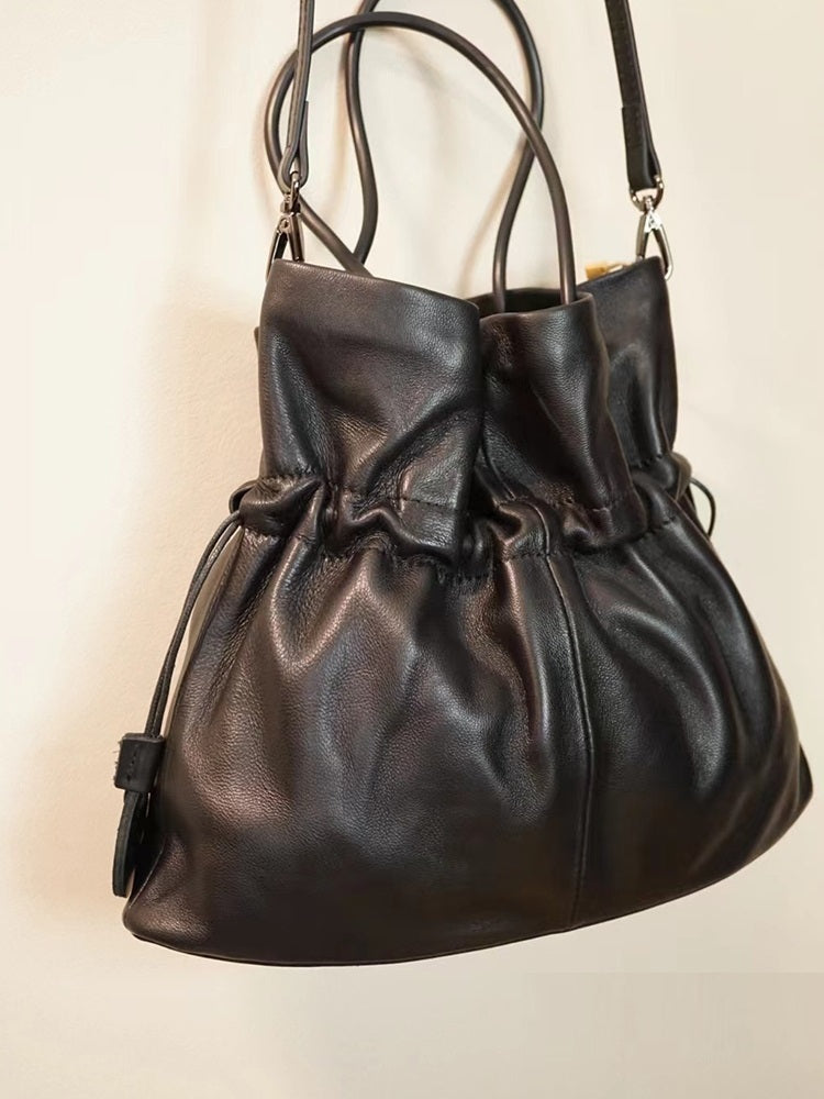 Soft Sheepskin Special-interest Design Small Fu Bag Pull Yuanbao Bag