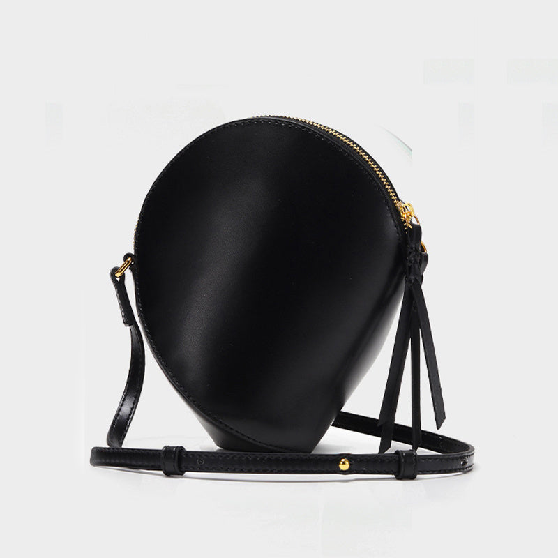 Vertical Shaped Double Chain Messenger Bag