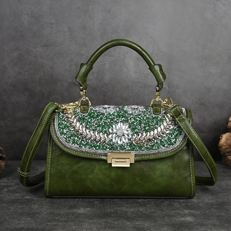 Diamond Studded By Hand Retro Women&