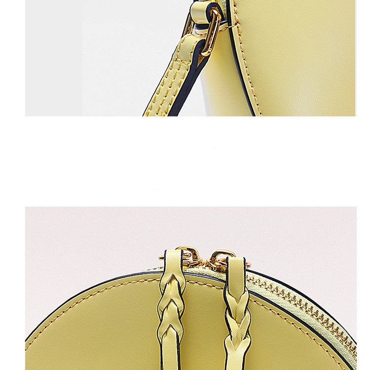 Vertical Shaped Double Chain Messenger Bag