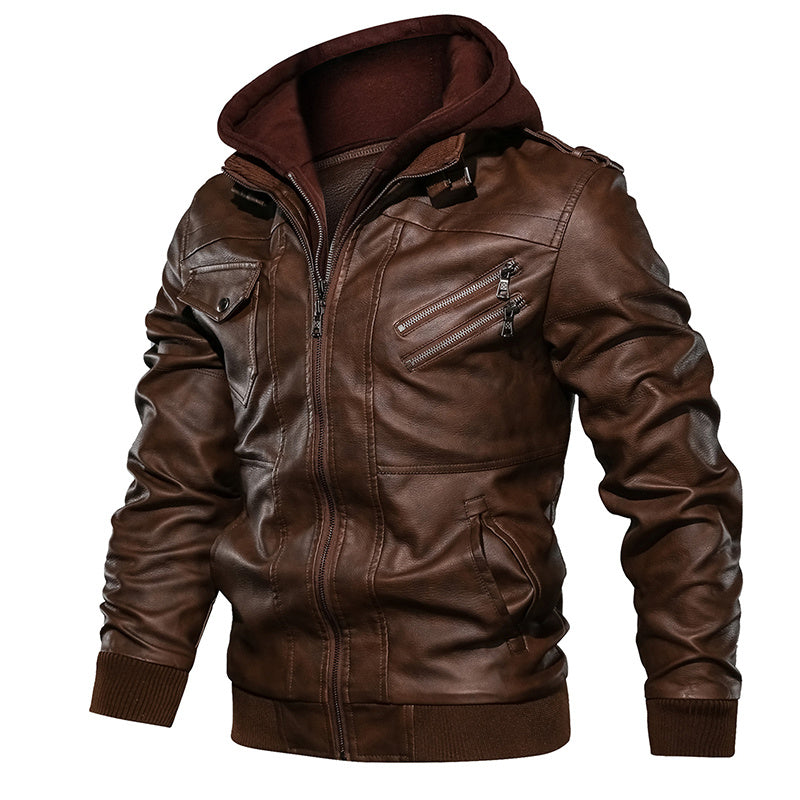 Leather Jackets Autumn Casual Motorcycle PU Jacket Biker Leather Coats