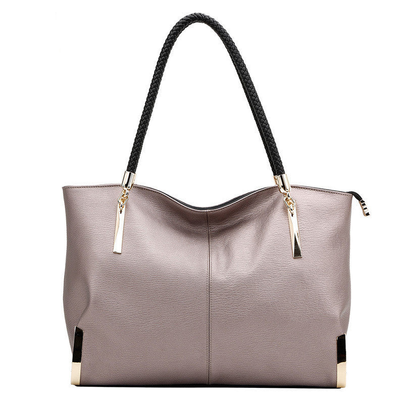 Genuine Leather Handbag - Fashionable Female Design