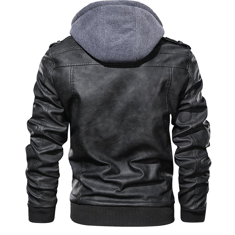 Leather Jackets Autumn Casual Motorcycle PU Jacket Biker Leather Coats