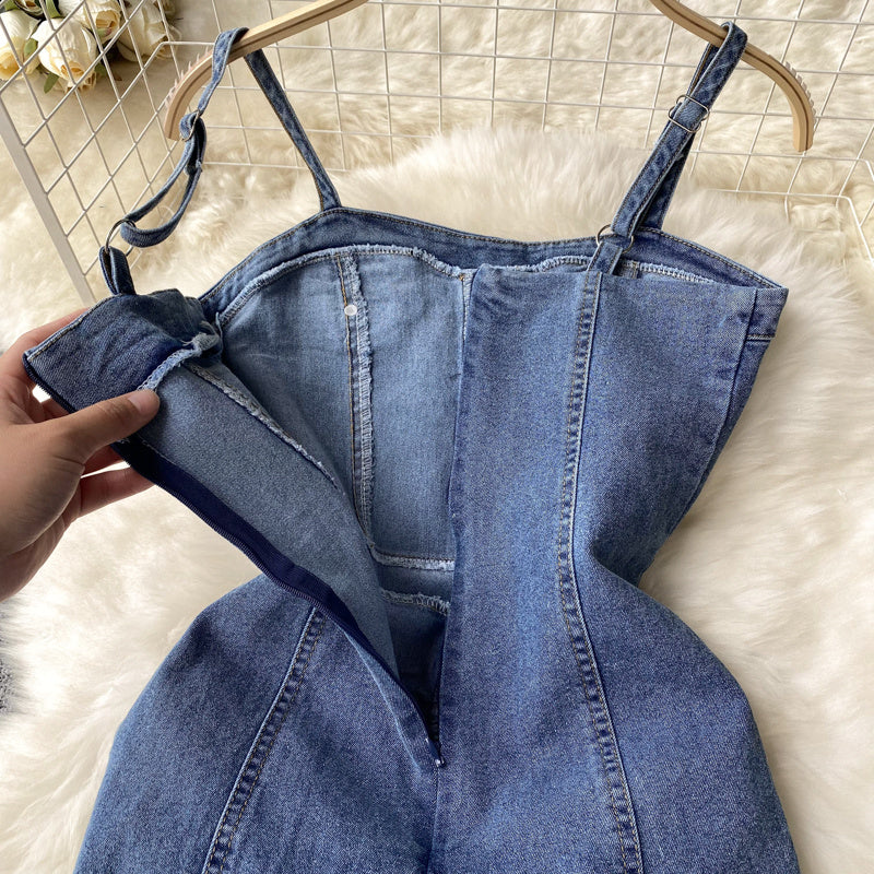 Sense Denim Suspender Dress