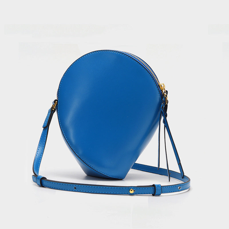 Vertical Shaped Double Chain Messenger Bag