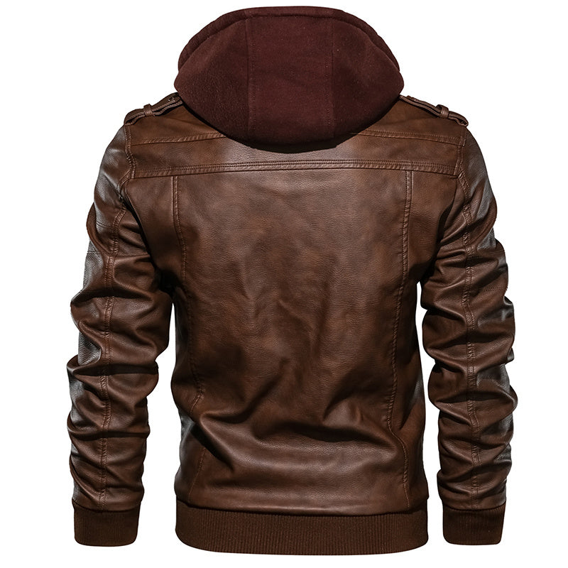 Leather Jackets Autumn Casual Motorcycle PU Jacket Biker Leather Coats