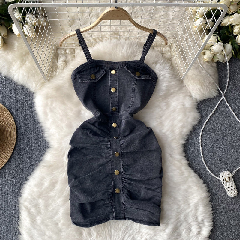Sense Denim Suspender Dress