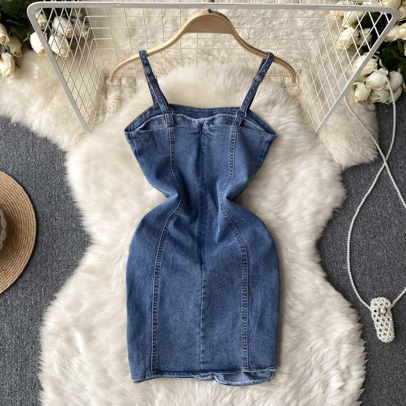 Sense Denim Suspender Dress