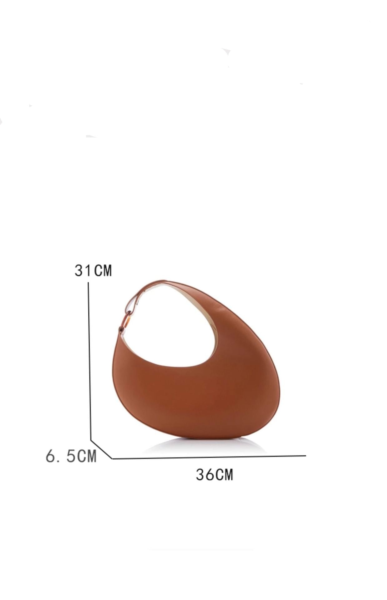 Trendy Super Personality Crescent Shape Large Capacity Underarm Bag