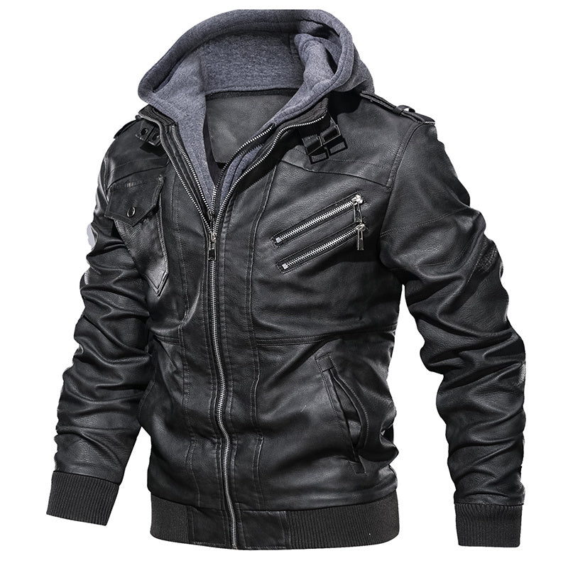 Leather Jackets Autumn Casual Motorcycle PU Jacket Biker Leather Coats