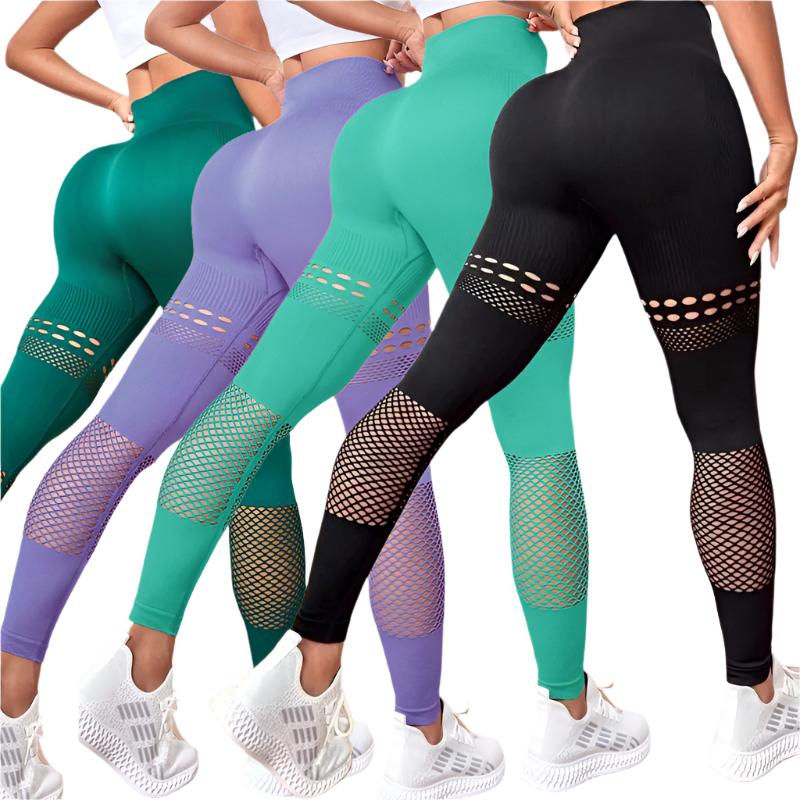 Hollow Seamless Yoga Pants Training Fitness