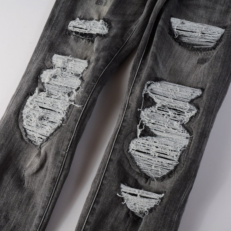 Non-mainstream Personality Patch Jeans Men&