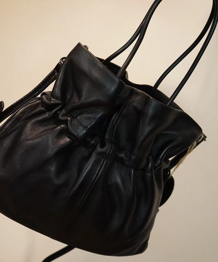 Soft Sheepskin Special-interest Design Small Fu Bag Pull Yuanbao Bag