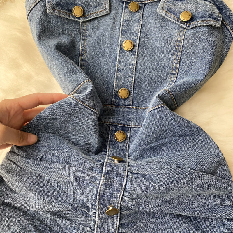 Sense Denim Suspender Dress