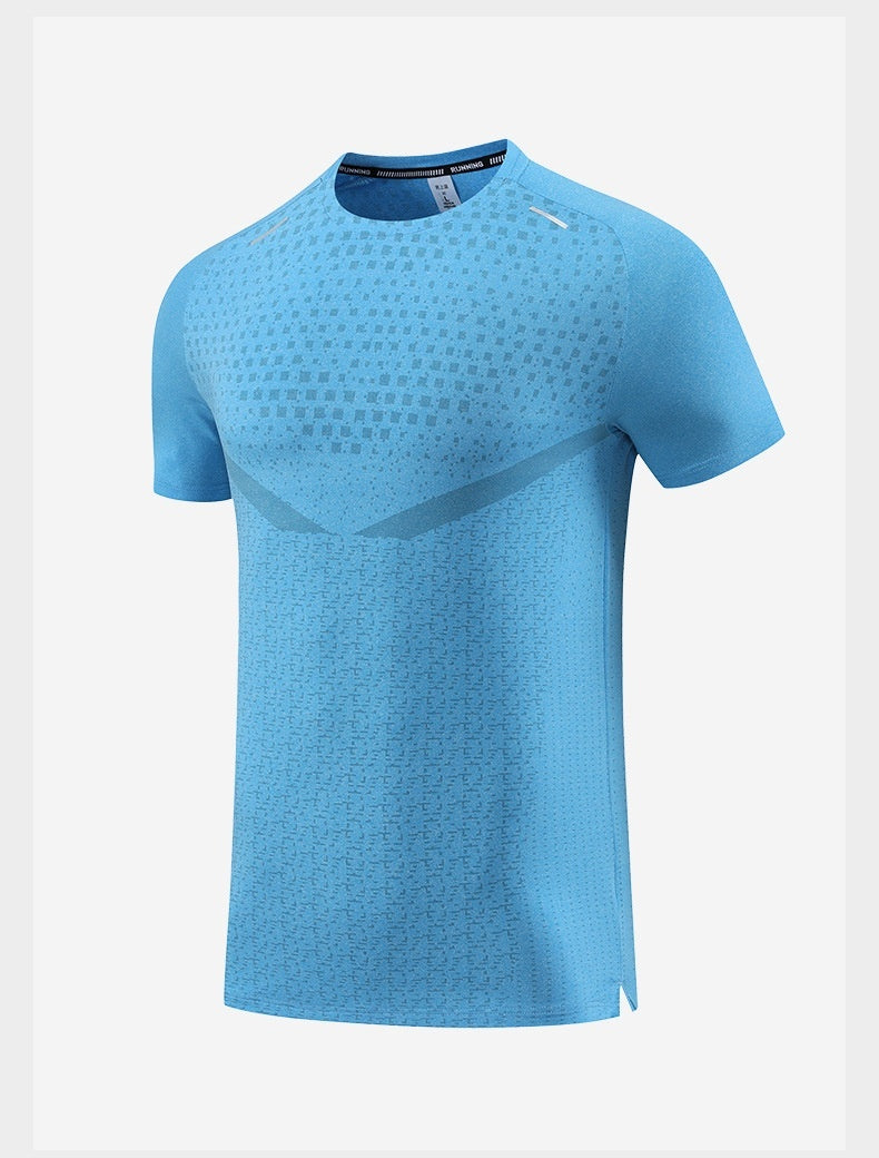 New Ice Silk Sports T-shirt Men&