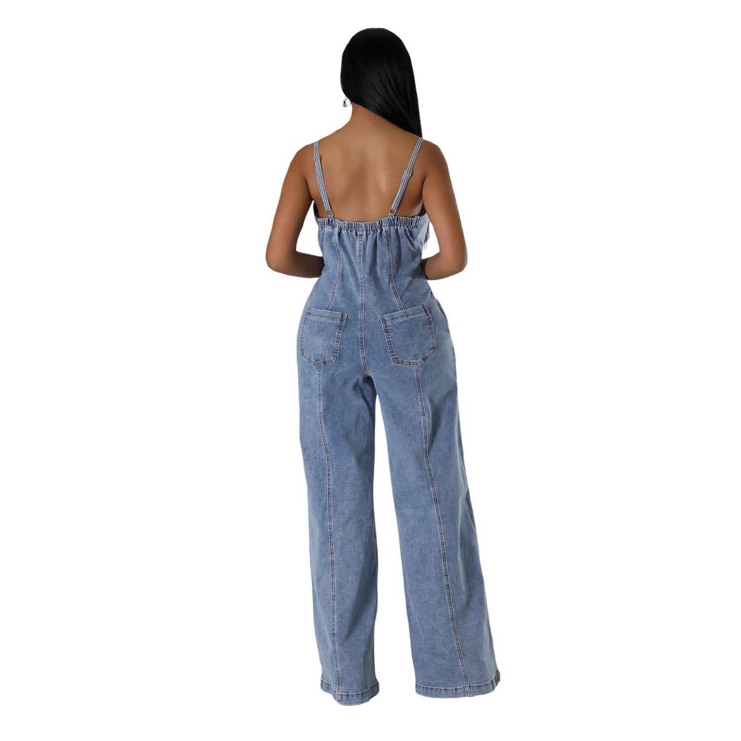 Suspenders Denim Jumpsuit