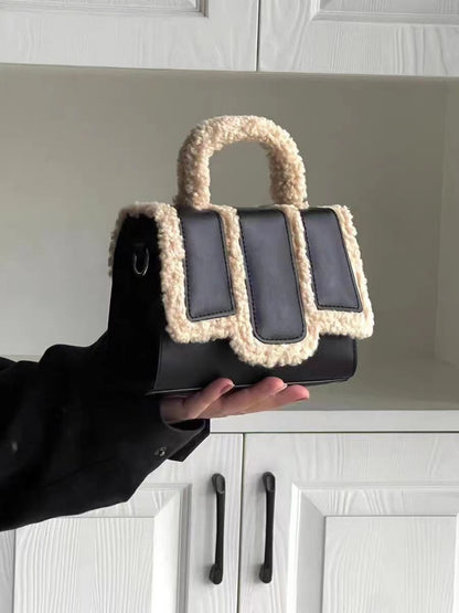 Lamb Wool Portable &amp; Fashion Crossbody Bag