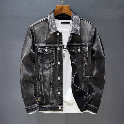 Casual Denim Long-sleeved Jacket Business Men&