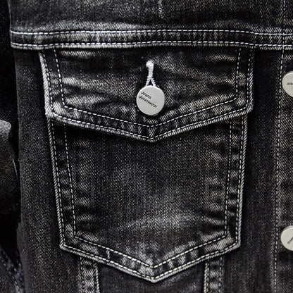 Casual Denim Long-sleeved Jacket Business Men&