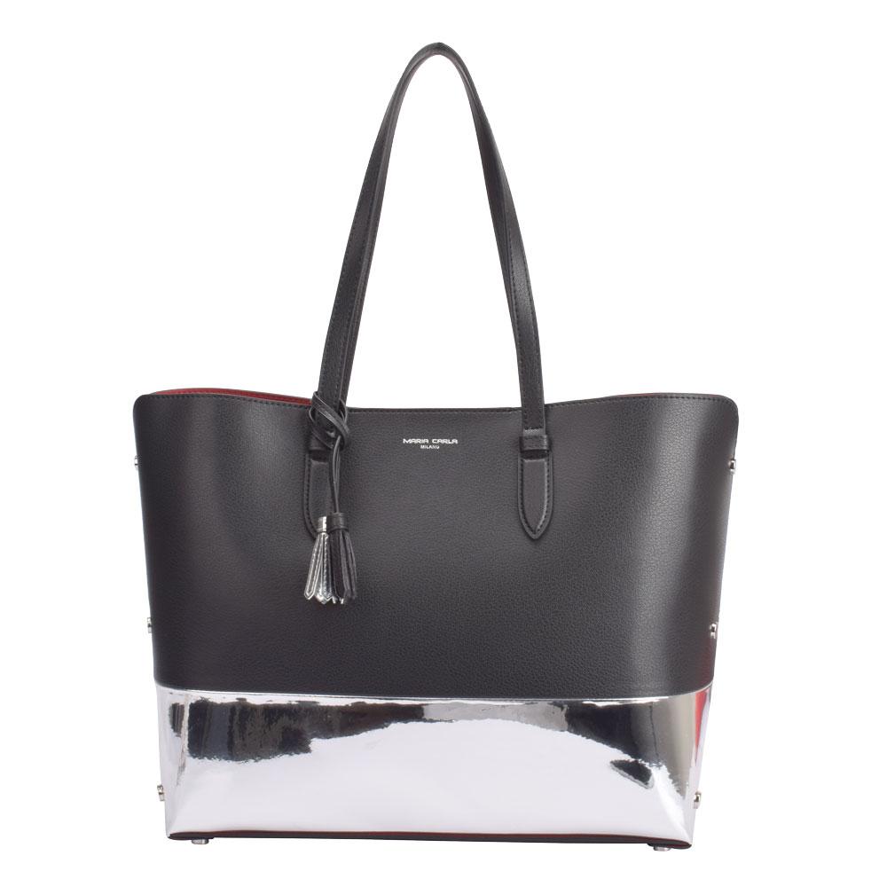 Maria Carla Women's Fashion Luxury Handbag-Tote, Smooth Leather Bag,
