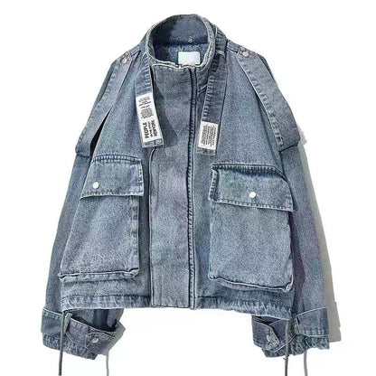 Winter New Large Fat Denim Coat