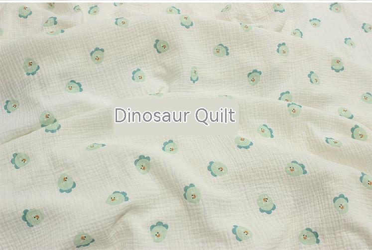 Cartoon Printed Baby Pure Cotton Yarn Cloth Blanket Summer Quilt
