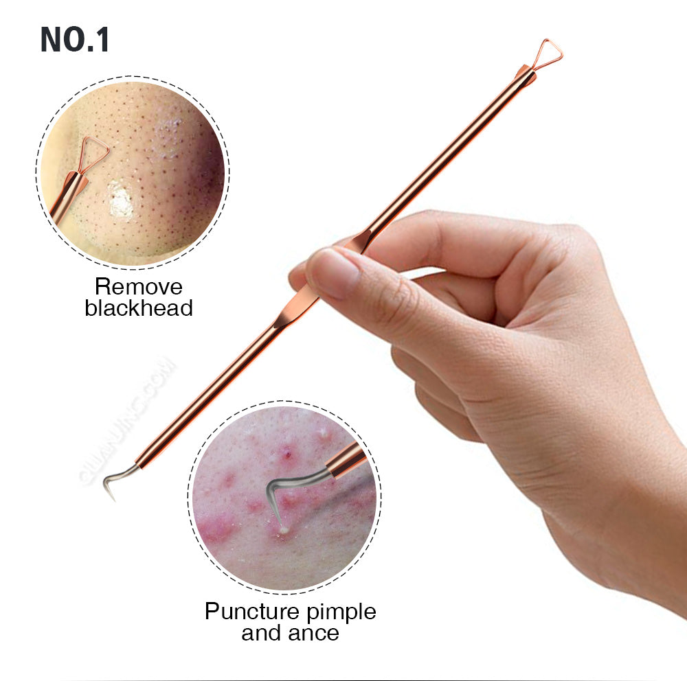Effective Acne Treatment: 4pcs Anti-Bacterial Double-Ended Acne Needle Set