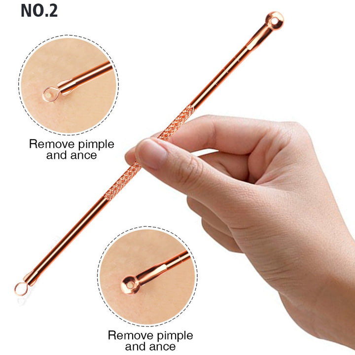 Effective Acne Treatment: 4pcs Anti-Bacterial Double-Ended Acne Needle Set