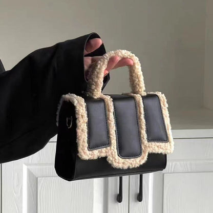 Lamb Wool Portable &amp; Fashion Crossbody Bag