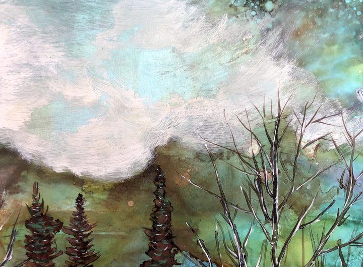 Green Sky Landscape : Prints
