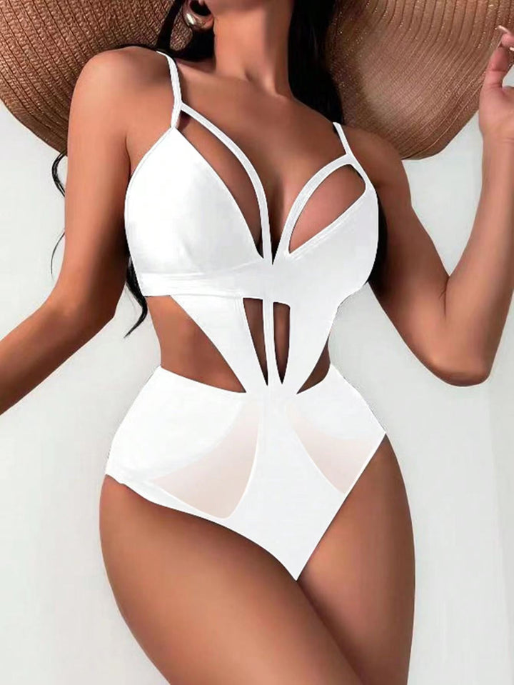 Women's Plain Cloth European And American One-piece Swimsuit