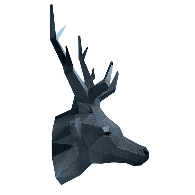 Deer Head Wall Art - Grey Sapphire Limited Edition