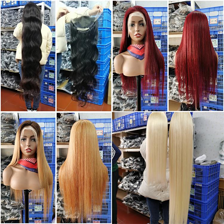 black women natural color blonde 13x4 transparent lace human hair wig