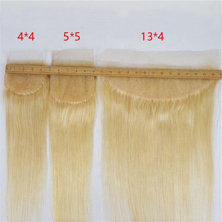 "Highknight 613 Blonde Straight Human Hair Weave - Premium Mink Brazilian Virgin Hair Bundles