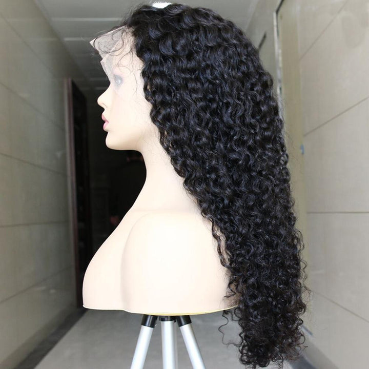  Curly Human Hair Wig 360